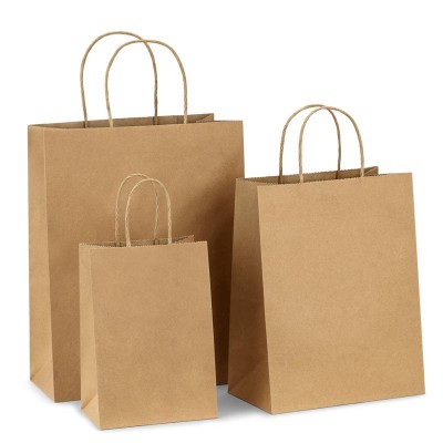 Machines Making Kraft Paper Bag Wholesale Kraft Food Packing Bag With Handle